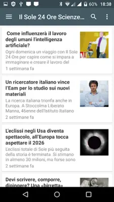 Scienze News android App screenshot 4