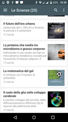 Scienze News android App screenshot 5