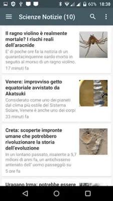 Scienze News android App screenshot 6